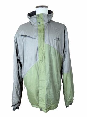 Polar Edge Olive Green & Gray Ski Jacket - Size XXL